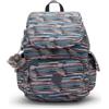 Kipling City Pack S Zaino, Zaino da Giorno Piccolo Leggero con Tasche Multiple, Spallacci Regolabili & Zaino da Viaggio Quotidiano Compatto - Mineral Stripes