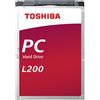 Toshiba L200 disco rigido interno 1 TB 5400 Giri/min 128 MB 2.5" Serial ATA III [HDWL110UZSVA]