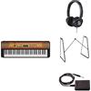 Yamaha Digital Keyboard PSR-E360MA, Maple - Tastiera digitale entry-level fornita in dotazione con cuffie HPH-150, supporto per tastiera L-2C e pedale sustain