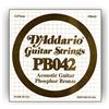 D'Addario Corda Singola d'Addario Pb042 Phosphor Bronze Wound per Chitarra Acustica, .042