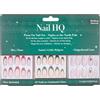 Nail HQ Press On Nail Gift Set - Nights at the North Pole - 3 Festive False Nail Packs With Glue, Medium Almond, Vegan & Cruelty-Free Manicure Set