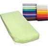 Moon-Classic Lenzuolo con Angoli Elasticizzati, per materassi ad Acqua, 160 g/2 m, Cotone, Kiwi, 120x200-120x220