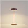 Palmina 901,lampade da tavolo senza fili,lampade da tavolo ricaricabili E Dimmerabile In Alluminio,abat jour senza fili 4400mah,Protezione IP54,luce da tavolo esterno/Interno/Marrone