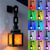 NAVESO Pixelated Lantern,Lampada Da Parete 16 Colori,Led Notte Luce Bambini con Telecomando e Regolazione Della Luminosità Ricaricabile,Notte Luce Ricaricabile per Camere,Decorazione Di Sale Giochi