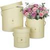 Oairse Set di 3 scatole regalo con coperchio, scatola regalo rotonda, scatola regalo di cartone, confezione regalo per matrimonio, compleanno, confezione regalo per la Festa della mamma