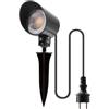 da LIGHT Faretto LED 6 W 600 lm, faretto da parete 3000 K, bianco caldo, con cavo da 1,5 m, orientabile, IP65, impermeabile, per piante da giardino
