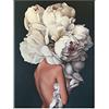 OYFFL Flower Woman Head Nordic Abstract Wall Art Print Painting Canvas Poster Modern Decorative Picture Living Room Decoration (50 * 70cm Unframed,A)