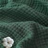 Rociveya - Coperta in mussola 100% cotone, morbida e leggera, traspirante, in garza di raffreddamento per adulti, per letti, divani, divani letto, decorazione, per tutte le stagioni (1, verde scuro