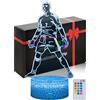DAHEYMA Calciatore Siuuuu Celebration 3D Lampada Illusione, 16 Colori Touch e telecomando Dimmerabile Luce Notturna, No.7 Giocatore di Calcio Portoghese Decorazioni Camera Ragazzi Ragazze Regali