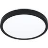 EGLO connect.z Smart Home Led lampada da soffitto per bagno Fueva-Z in | alluminio nero, Ø 28,5 cm, ZigBee, app e controllo vocale, colore della luce regolabile, dimmerabile, IP44