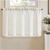 TOPICK Tenda a pannello effetto lino, 1 pezzo, 60 x 125 cm (altezza x larghezza), colore bianco