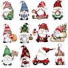 Rainway 36 pezzi di ciondoli di Natale in legno, mini grazioso gnomo, ornamenti appesi in legno con motivi multiformi, babbo natale per decorare l'albero di Natale, decorazione per albero di Natale per