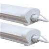 Europalamp - 2RG36W120CM03 - Set di 2 Lampade LED Strisce 36W 120CM Impermeabile IP65 Bianco Freddo