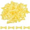 QUARKZMAN 100Pz Fiocchetti Giallo 1.2 x 0.6 Mini Fiocco di Nastro Piccoli Fiocchi Raso Multicolori Ingrosso per DIY Cucito Scrapbooking Regalo Presente Decorazione Casa Natalizi