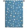 ggaimwf Tende a stella per la camera dei bambini Stelle blu modello Galaxy Cartoni animati Tende per porte e finestre per ragazzi Sala giochi per la scuola materna Divisorio 117x175cm 1 pannello