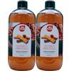 FEI FAN 2x Ricarica Per Diffusore a Bastoncini, Disponibile In Diverse Fragranze Corpose Ed Avvolgenti. Ideale Per Profumare Tutti Gli Ambienti 500ml (SANDALO ORIENTALE)