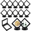 SJUNJIE 12 Cornici Galleggianti 3D Trasparente Cornice Espositore Monete