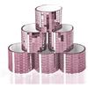 Art3dwallpanels Piastrelle autoadesive per mosaico, specchio quadrato in vetro, per decorazioni fai da te (Barbie rosa|6 pezzi)