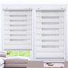LIJIAO Tenda a Rullo Oscurante Tenda Veneziana 60 x 180 cm per proteggere dalla luce Tenda a Rullo Tenda Oscurante Avvolgibile Per Decorazione La Casa Per Bagno,Cucina, Bianco
