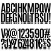 REEKNOKOL 12 Fogli Adesivi con Lettere e Numeri, 5 Pollici, Grandi, per Cartelli, Cassette Postali e Decorazioni Artistiche (Nero)