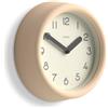 Jones Clocks® Fuze Orologio a parete | Piccolo orologio tondo | Beige | Design moderno giocoso con una presenza scultorea morbida | Ideale per cucine, salotti, camere da letto dei bambini