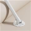EXCLURA Barra Appendiabiti Asta Appendiabiti Angolare Regolabile, Barra Appendiabiti Girevole a 180° con Prese di Supporto, Asta Estensibile per Abiti a Parete per Angoli, Spazi Inclinati(White,55-75cm(21 5/8