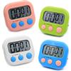 Geluode Timer Digitale Contaminuti da Cucina Minuto, 4 pezzi Time Timer Magnetico, Cronometro Digitale a 4 Colori Con Allarme Forte Grande per Cucinare Bambini Doccia Bagno Insegnante Palestra Aula
