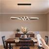 YLFXL 40W Lampadario LED Sospensione, 90CM Lampada a Sospensione Moderna | Lampadario Cucina Dimmerabile 3000K-6000K, Lineare Regolabile in Altezza con Telecomando per Soggiorno, isola della cucina