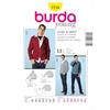 burdastyle Burda #7734A - Cartamodello da uomo, con cappuccio, taglia 44-56