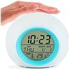 XCC Sveglie for bambini, orologio digitale sveglia con 7 colori che cambiano luce notturna e 6 suoni naturali facoltativi, con calendario di temperatura, orologio digitale for bambini ragazze ragazzi rega