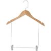 CYDZSRA Gruccia resistente per pantaloni con clip salvaspazio, progettata per mantenere la forma dei vestiti e per risparmiare spazio. Gruccia per pantaloni, per abbigliamento donna