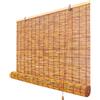 KOKANIGODVA Naturale Tenda a Rullo in Bambù per Esterno 70x150cm Tapparella Bamboo Avvolgibile Ventilazione Tende Veneziane Legno Anti-UV Protezione Solare Privacy Per Giardino Gazebo Personalizzate