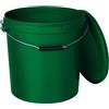 BenBow Secchio con coperchio, 30 l, verde, 20 x 30 litri - Alimentare stabile ermetico a prova di perdite neutro inodore contenitore in plastica con manico in metallo vuoto - per uso domestico