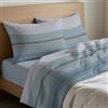 Mahome Set Lenzuola Francese Cotone 100% Puro Italiano Morbido - Completo Letto Francese Lenzuolo Sopra 200x300, Lenzuolo con Angoli Sotto 140x200+h25, 2 Federe 50x80 - Made in Italy