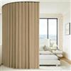 Yearninglife Tenda divisoria divisoria con guida da soffitto regolabile 3 m, montaggio a soffitto su binari, divisorio opaco, protezione per la privacy, soggiorno (beige, altezza 220 x larghezza 270 cm)