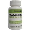 Natroid Vitamin D-3 2000IU + K2 naturale - 120 Compresse - Sistema Immunitario - Normale Funzione Muscolare - Normali Ossa e Denti - Maxi Confezione da 120 mini Compresse (4 Mesi di utilizzo)