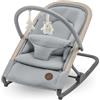 Maxi-Cosi Kori Sdraietta Neonati Ergonomica in Tessuto con Arco Gioco, 0-2 anni, 15 kg, Sdraietta a Dondolo con Movimento Naturale, Reclinabile e Pieghevole, Chiusura Compatta, Beyond Grey