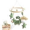 Generico Dinosaur Green Mobile - campanello da, accogliente decorativo in cotone | Accessorio del presepe calmante per, comodino traspirante calmante, semplice fascino sospeso che si adatta alla