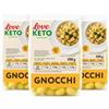 LOVE KETO Gnocchi keto Low Carb con konjac 3 confezioni da 200gr