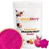 Honeyberry Polvere di Frutto del Drago Liofilizzata 100g - Polvere di Pitaya Liofilizzata - Frutto del Drago in Polvere per Dolci, Frullati e Yogurt - Pitaya Disidratata in Polvere - Naturale e Senza Additivi
