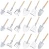 WEBEEDY 18 Pz Mini Set di Rastrelli da Giardino Zen 6 Stili Piccoli Accessori da Giardino di Sabbia Zen Strumenti da Giardino Miniature da Tavolo per Decorazione della Casa Meditazione e Rilassamento