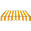 Generic Tessuto di Ricambio per Tende da Sole a Righe con Mantovana, Telo di Ricambio da Giardino Impermeabile per Terrazza, Cortile(Yellow,300x400cm)