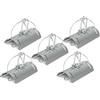 Grabacz 5x Trappola a Tunnel per Talpe e Arvicole - Trappola a Scatto in Metallo Zincato, Riutilizzabile, Senza Veleno (15,3 x 8 x 9,5 cm)