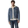 Levi's Uomo Giacca in Jeans Type III Sherpa Trucker Imbottita, Regular Fit, Blu (In The Morning Sherp), XS