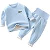 AOOPOO Set di Biancheria Intima Termica per Neonati e Bambini, Bebè Maglia a Maniche Lunghe Invernale e Pantaloni con a Vita Alta Fodera in Pile, Biancheria Intima Termica Funzionale da Sci