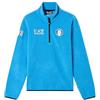 Emporio Armani EA7 Pile tecnico da sci Collezione FISI in Polar Fleece da Uomo, 7M001207 (Ibiza Blue Fisi, L)