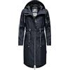 Navahoo Parka di transizione leggera da donna con cappuccio Josinaa, blu navy, S