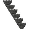 Pyrex Slip Uomo Cotone Elasticizzato Pacco da 6pz, Art. 251006 Nero XL