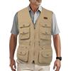 HZQIFEI Uomo Gilet da Pesca Multitasche Giubbino da Lavoro Smanicato Traspirante Outdoor Vest JRC Safari Giacche Gilet MJ11