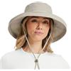 TOP-EX UVCoolix™ - Cappello da sole da donna rinfrescante UPF 50+, protezione dai raggi UV, ampia tesa cappello da pescatore estivo, pieghevole, con apertura a coda di cavallo, per spiaggia